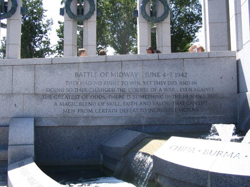 IMG_2861.jpg - National World War II Memorial Inscriptions: Southern Wall - BATTLE OF MIDWAY
   